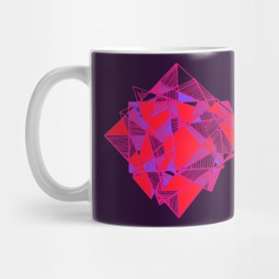 Triangle pink abstract geometric Mug